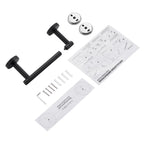 Deluxe Wall Mount Pivot Arm Toilet Paper Holder Bath Hardware Accessory in Matte Black