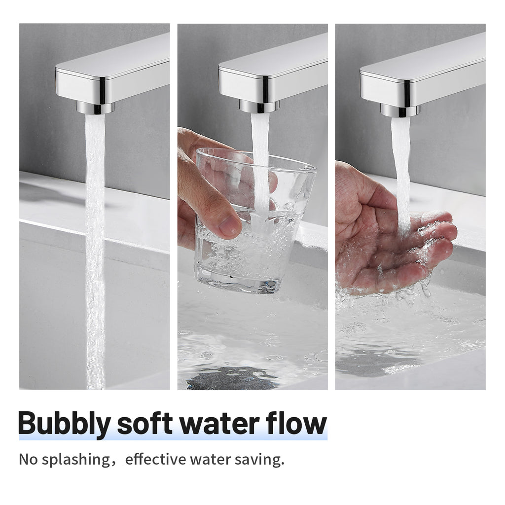 Single Handle Single Hole Low Arc Bathroom Faucet With Metal Pop Up Drain Assembly Swivel Sink Faucet in Chrome