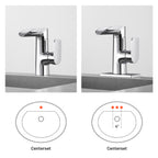 Waterfall Single Handle Single Hole Low Arc Bathroom Faucet With Metal Pop Up Drain Assembly Sink Faucet in Chrome
