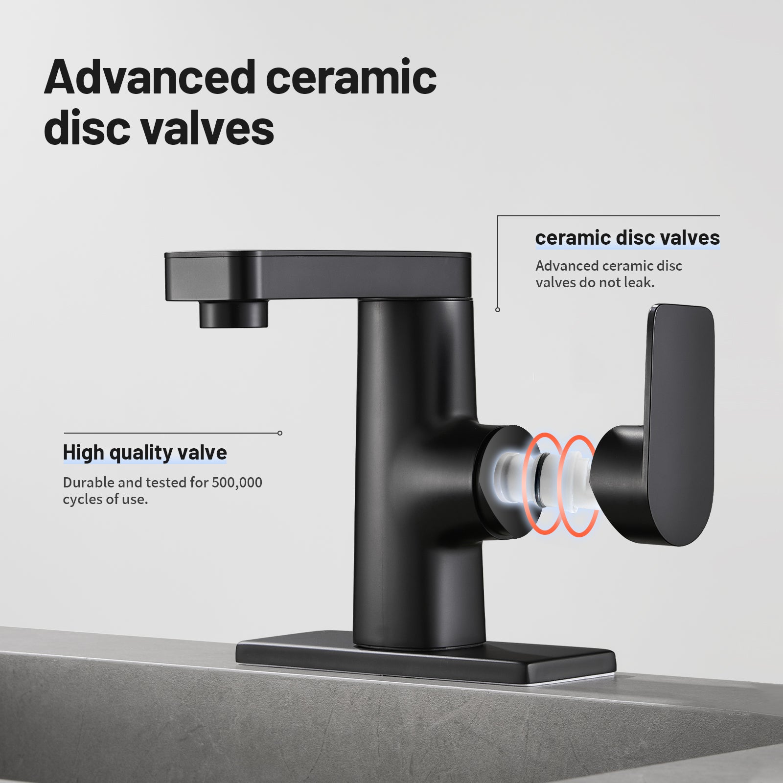 Single Handle Single Hole Low Arc Bathroom Faucet With Metal Pop Up Drain Assembly Swivel Sink Faucet in Matte Black