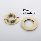 Wall Mounted Folding Pot Filler with Double-Handle Brass stretchable Kitchen Sink Faucet in Brushed Gold