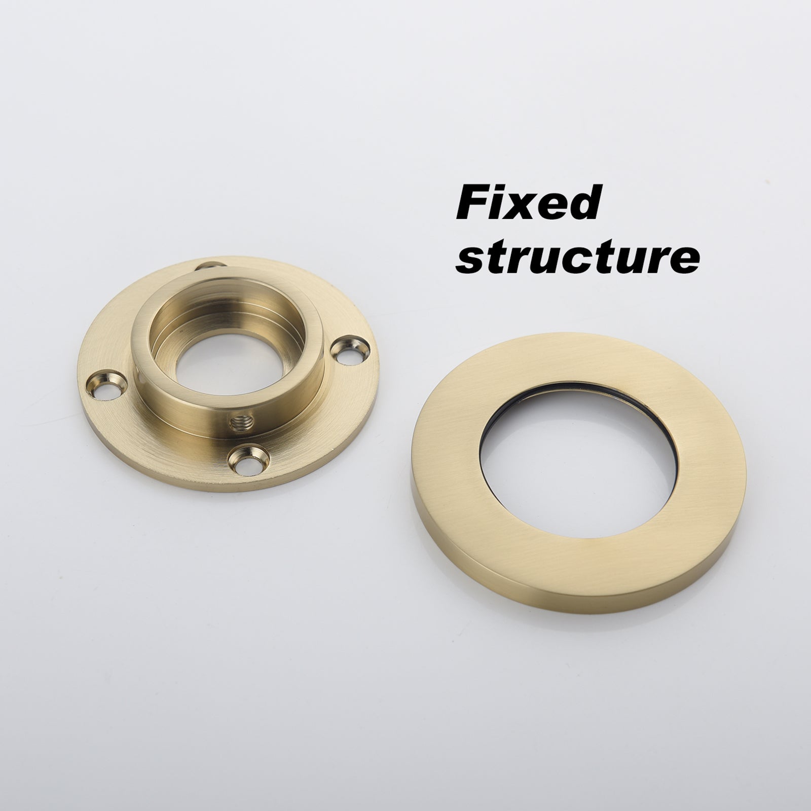 Wall Mounted Folding Pot Filler with Double-Handle Brass stretchable Kitchen Sink Faucet in Brushed Gold