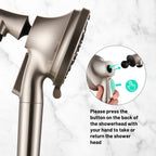 Rain 7-Spray Handheld Shower Faucet Kit with Valve 1.8 GPM and 4.9 in. Adjustable Filtered Shower Head in Brushed Nickel