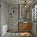 Rainfall Shower Head Combo 12-Spray 12 in. Wall Mount Dual Shower Heads and Handheld Shower Head with 1.8 GPM in Black