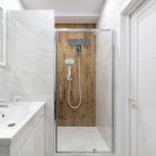 Rainfall Shower Head Combo 12-Spray 12 in. Wall Mount Dual Shower Heads and Handheld Shower Head with 1.8 GPM in Chrome
