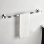 Modern 6-Pieces Bath Hardware Set with Towel Ring Toilet Paper Holder Towel Hook and Towel Bar in Brushed Nickel