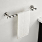 Modern 6-Pieces Bath Hardware Set with Towel Ring Toilet Paper Holder Towel Hook and Towel Bar in Brushed Nickel