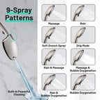 Rainfull 5-Spray Patterns 10 in. Wall Mount Dual Shower Heads and Handheld Shower Head 1.8 GPM in Brushed Nickel