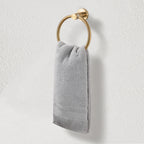 Modern 6-Pieces Stainless Steel Bath Hardware Set with Towel Ring Toilet Paper Holder Towel Hook and Towel Bar in Gold