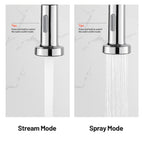 Single-Handle Pull Out Sprayer Coil Spring High-Arc Kitchen Faucet with Deckplate Sink Faucet in Chrome