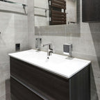 Single Handle Single Hole Low Arc Bathroom Faucet With Metal Pop Up Drain Assembly Swivel Sink Faucet in Brushed Nickel