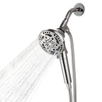Rainfull 7-Spray Handheld Shower Faucet Kit with Valve 1.8 GPM and 4.9 in. Adjustable Filtered Shower Head in Chrome