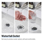 Single Handle Single Hole Low Arc Bathroom Faucet With Metal Pop Up Drain Assembly Swivel Sink Faucet in Brushed Nickel