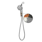 7-Spray Pattern 4.92 in. Wall Mount Handheld System Heads 1.8 GPM with Filter，Removable Shower hose in Chrome