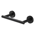 Deluxe Wall Mount Pivot Arm Toilet Paper Holder Bath Hardware Accessory in Matte Black