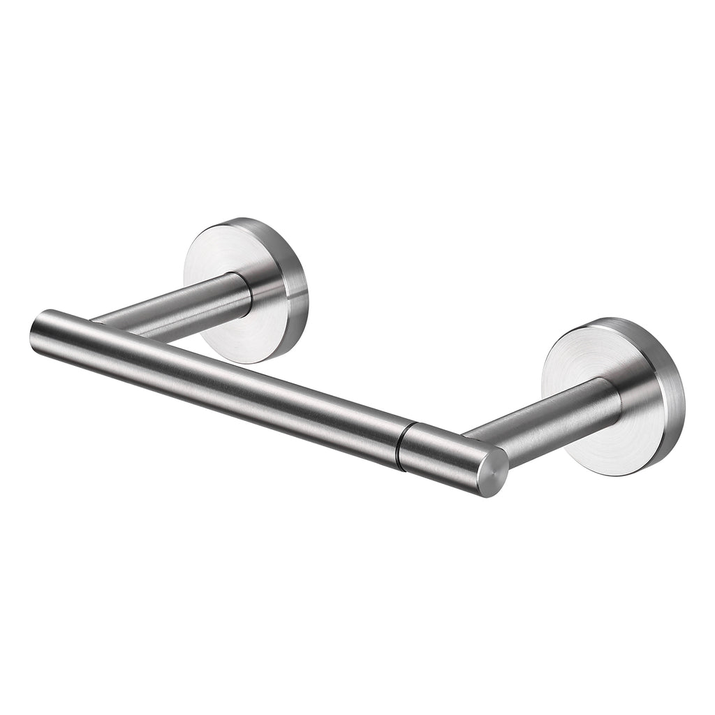 Deluxe Wall Mount Pivot Arm Toilet Paper Holder Bath Hardware Accessory in Brushed Nickel
