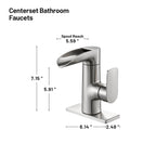 Single Handle Single Hole Low Arc Bathroom Faucet With Metal Pop Up Drain Assembly Swivel Sink Faucet in Brushed Nickel