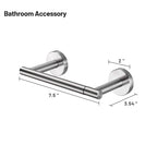 Deluxe Wall Mount Pivot Arm Toilet Paper Holder Bath Hardware Accessory in Brushed Nickel